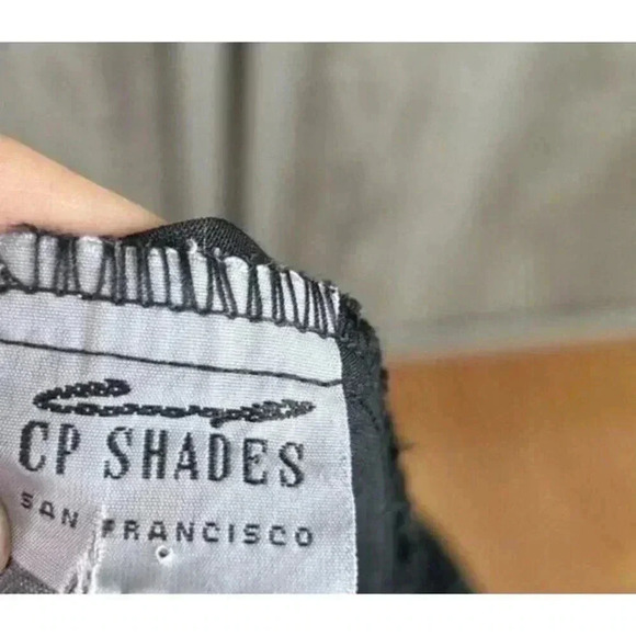 CP Shades Crushed Velvet Pants Large Wide Leg Elastic Waist Black Color - Picture 4 of 5